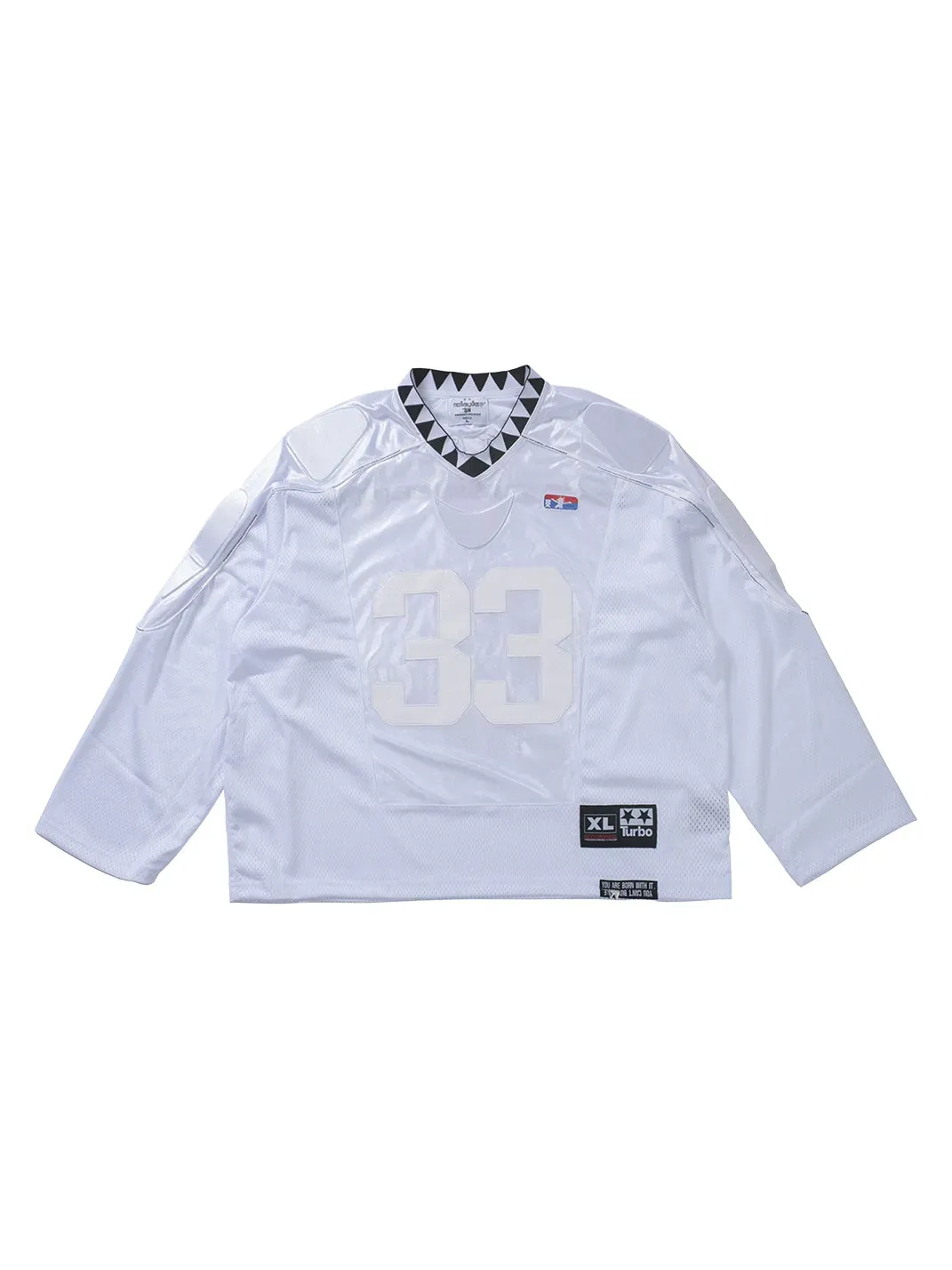FVVO | Padded Shoulder V-Neck Jersey