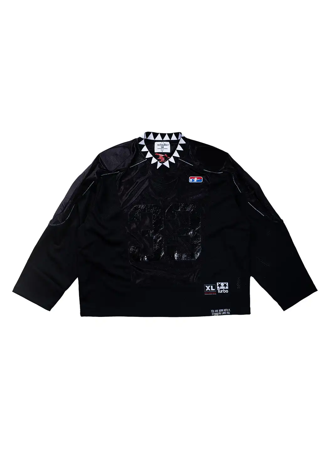 FVVO | Padded Shoulder V-Neck Jersey