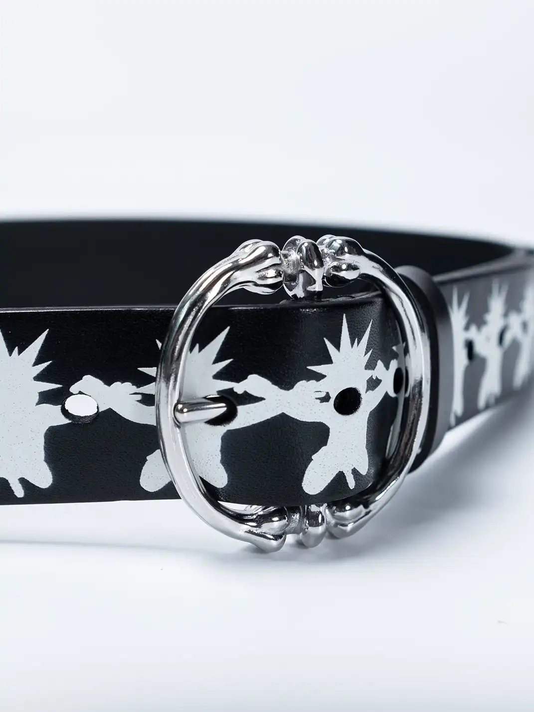 FVVO | Skull Kid Print Punk Leather Belt
