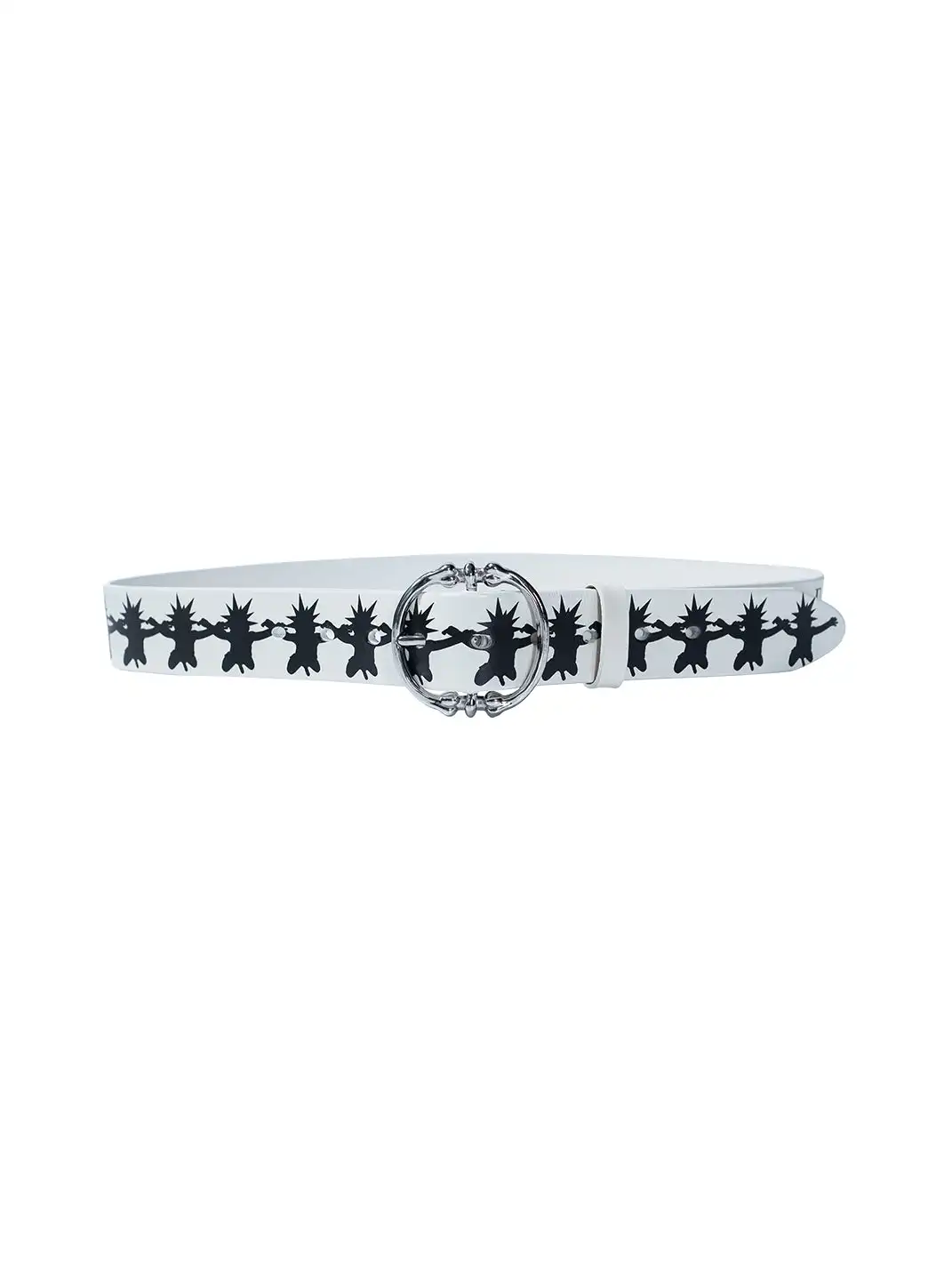 FVVO | Skull Kid Print Punk Leather Belt