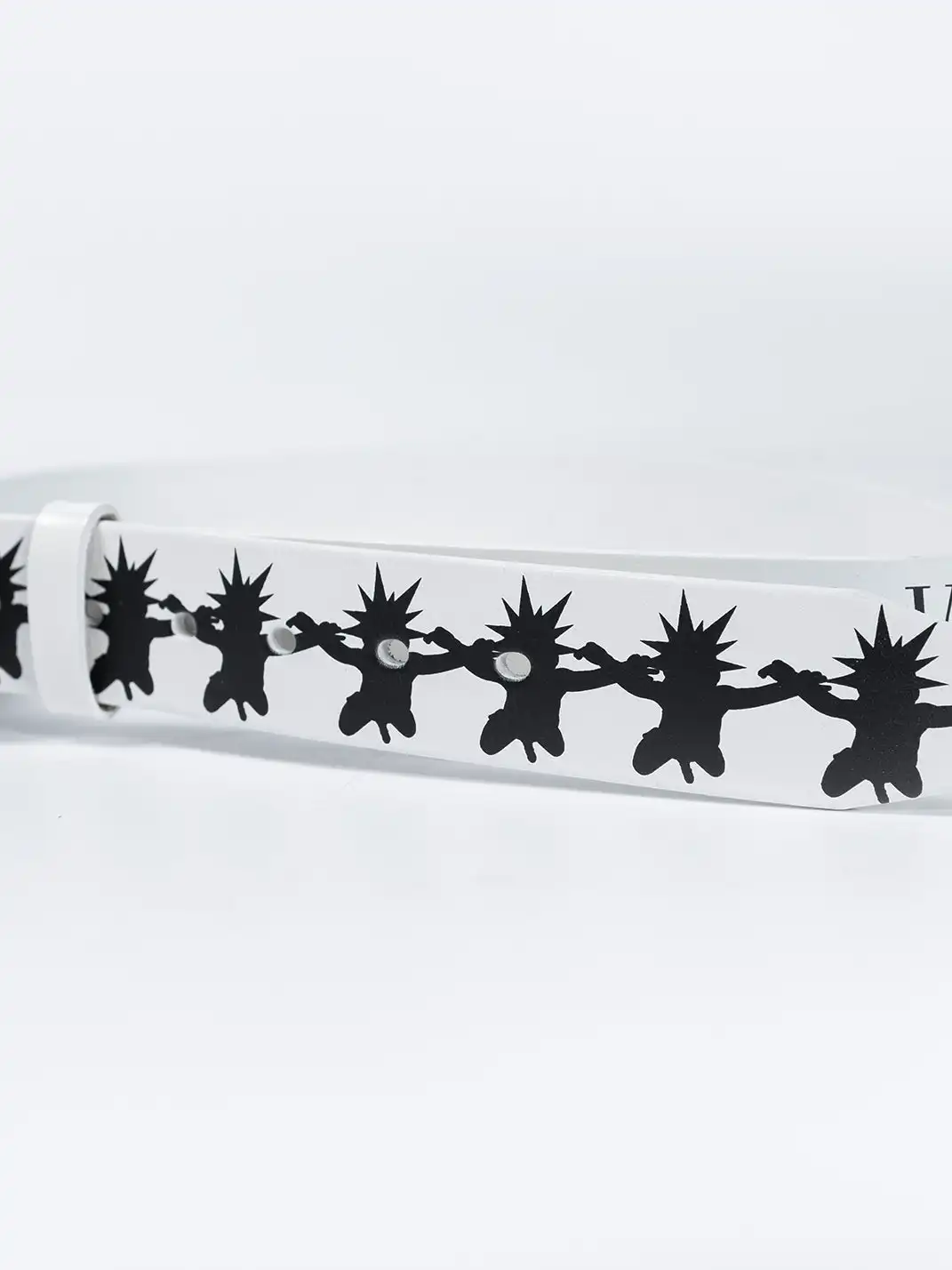 FVVO | Skull Kid Print Punk Leather Belt