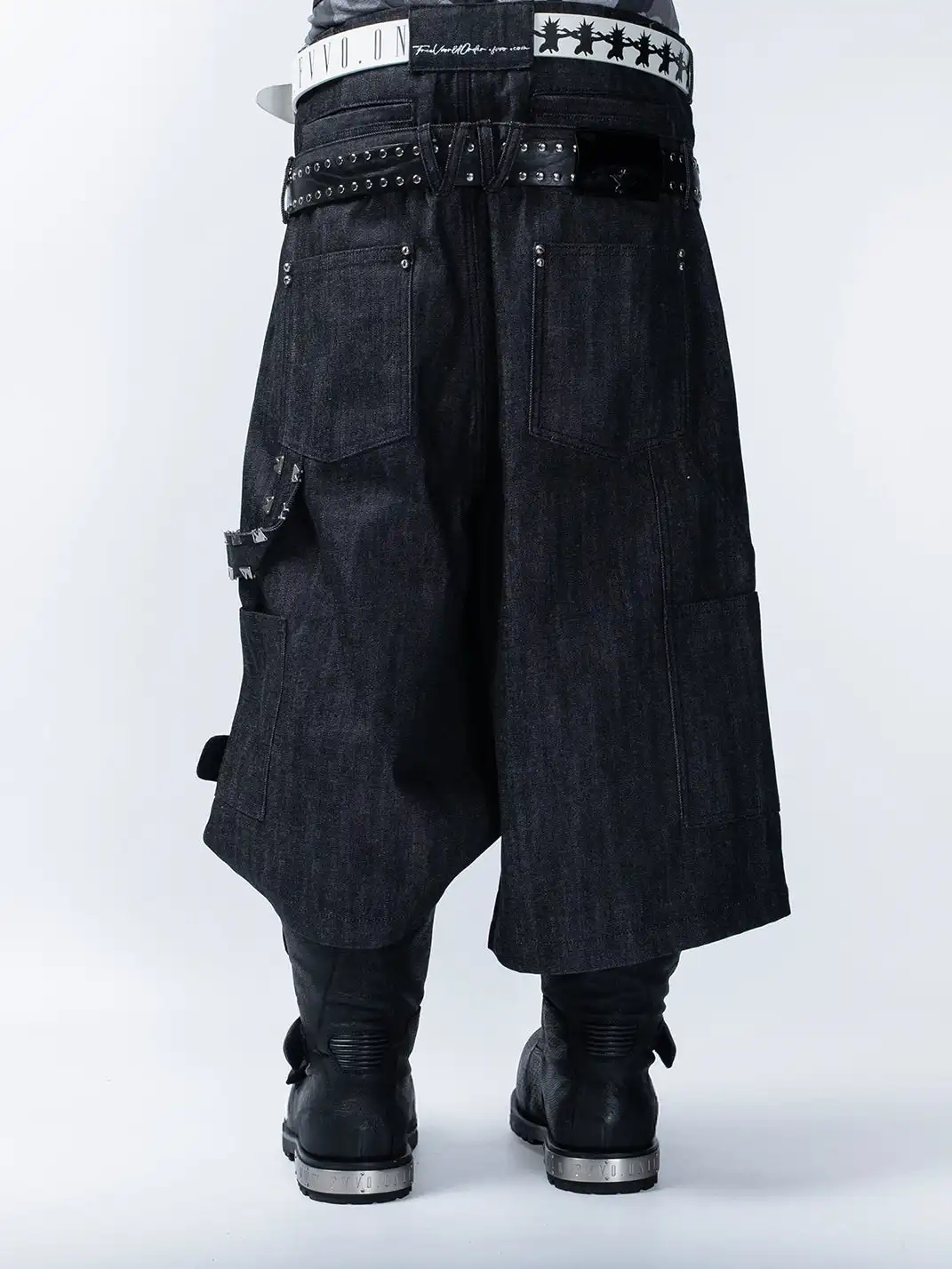 FVVO | Skull Kid Print Punk Leather Belt