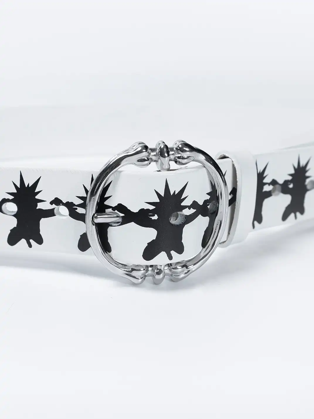 FVVO | Skull Kid Print Punk Leather Belt