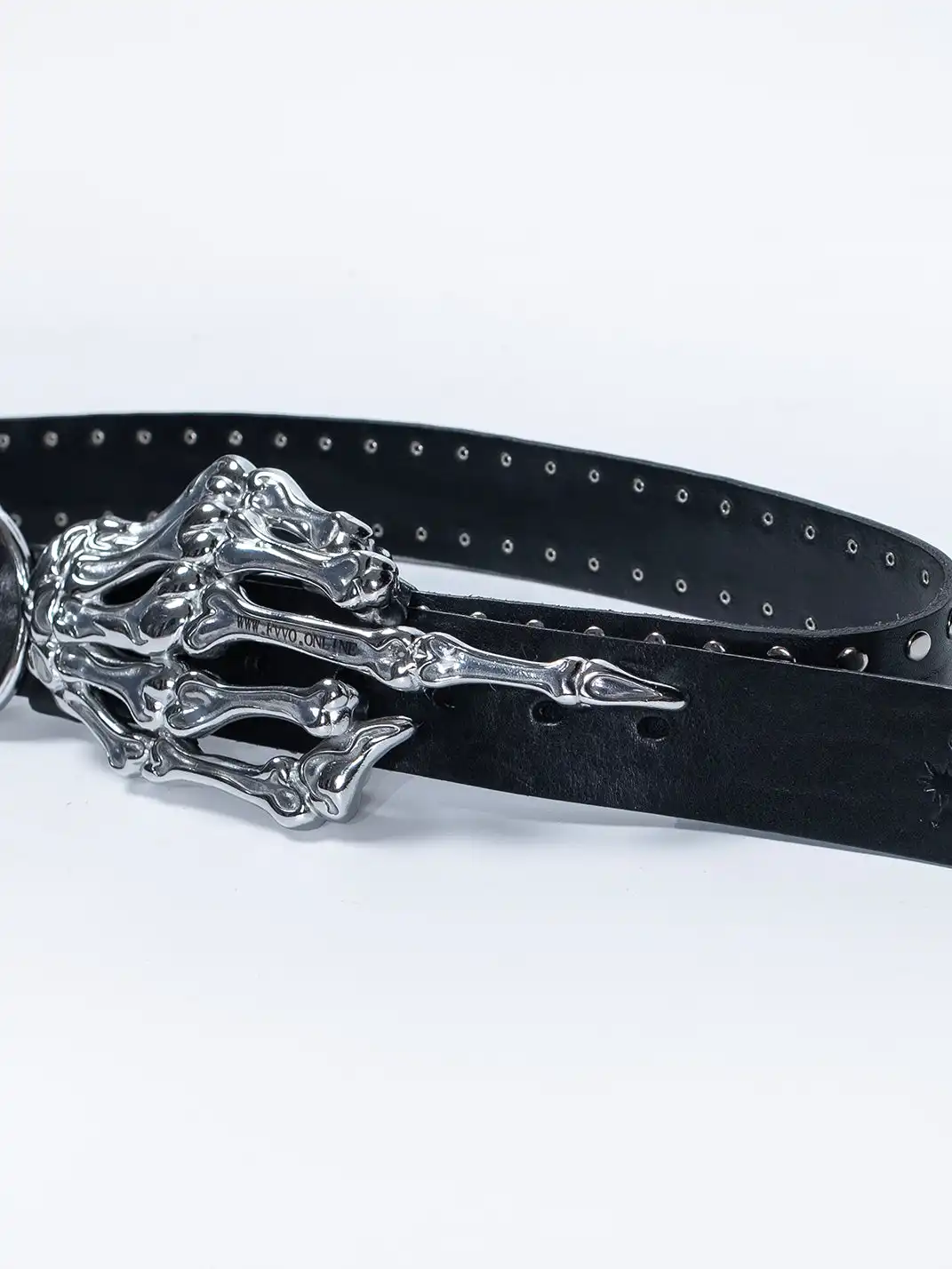 FVVO | Hand Bone Studded Cowhide Belt
