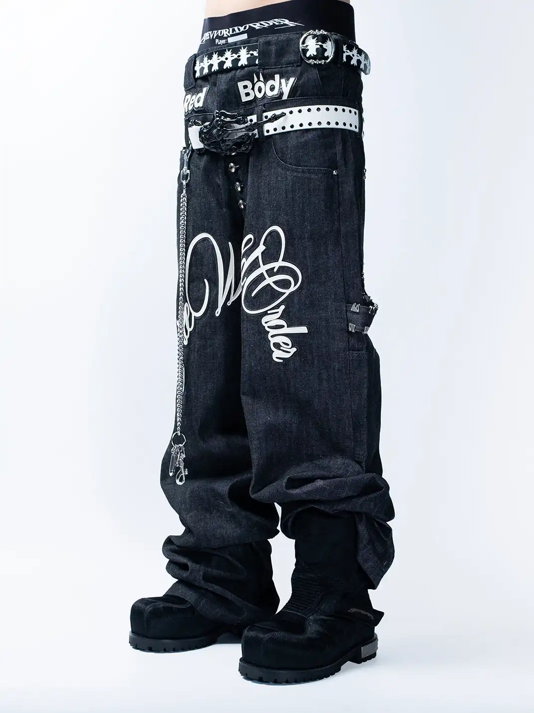 FVVO | Hand Bone Studded Cowhide Belt