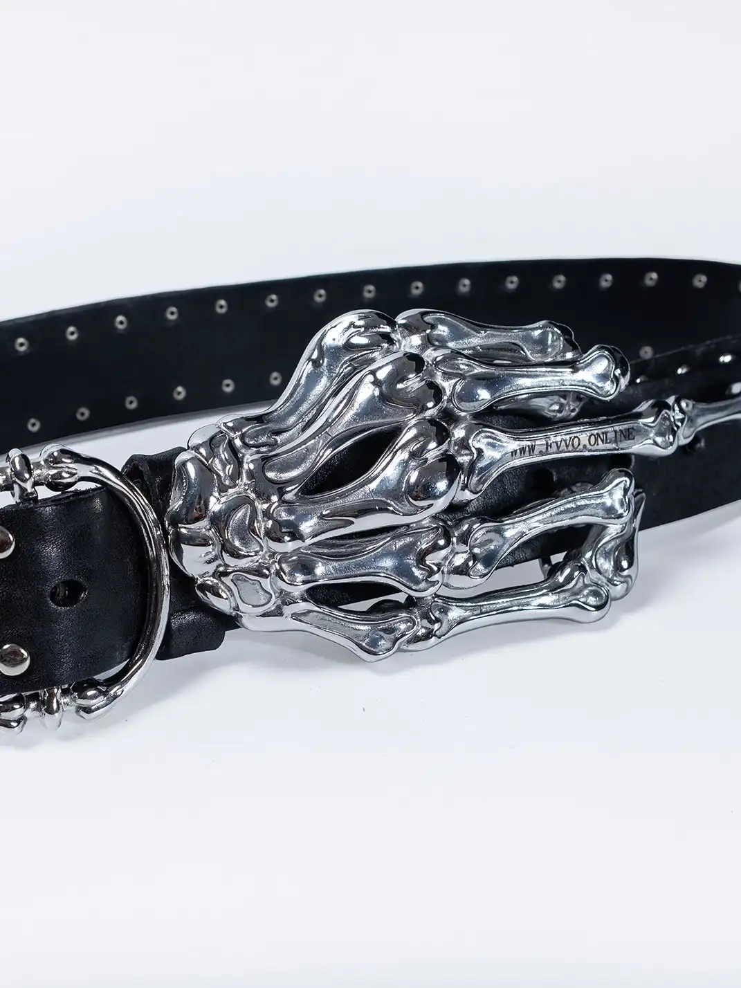 FVVO | Hand Bone Studded Cowhide Belt