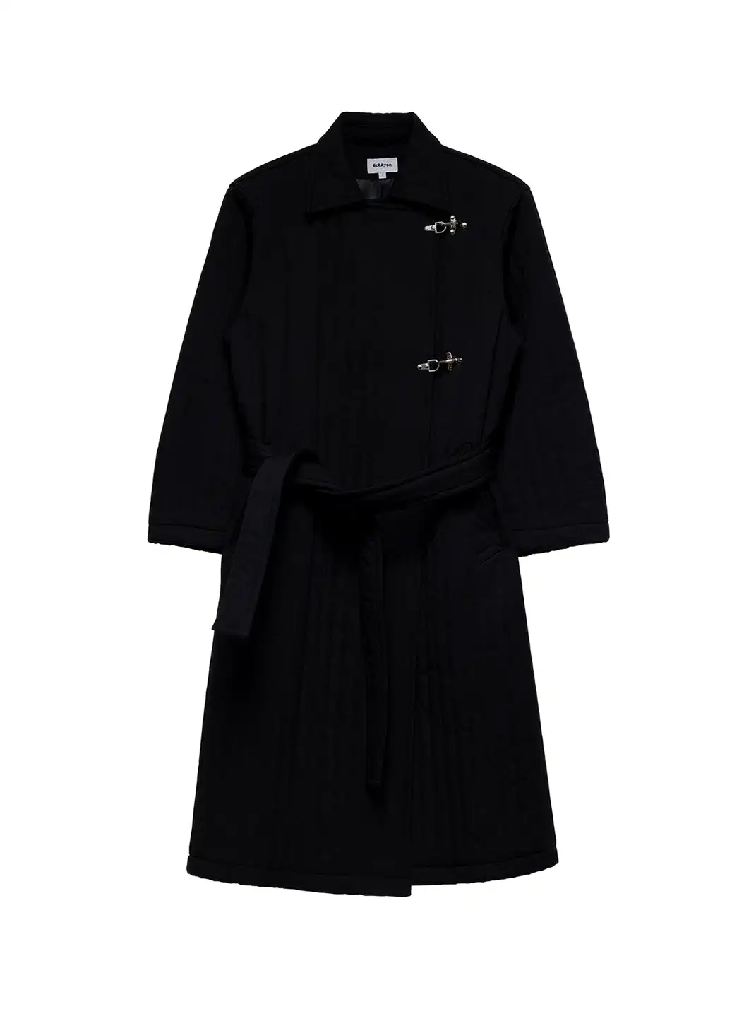 6CRAYON | Quilted Knee-Length Lobster-Clasp Structured Overcoat
