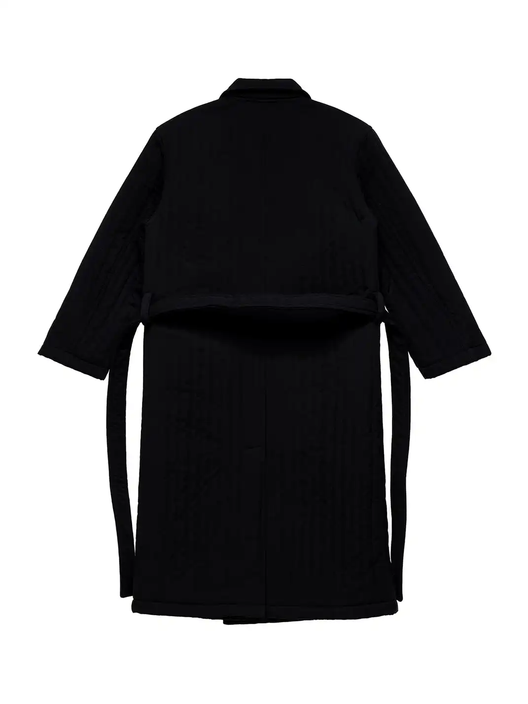 6CRAYON | Quilted Knee-Length Lobster-Clasp Structured Overcoat