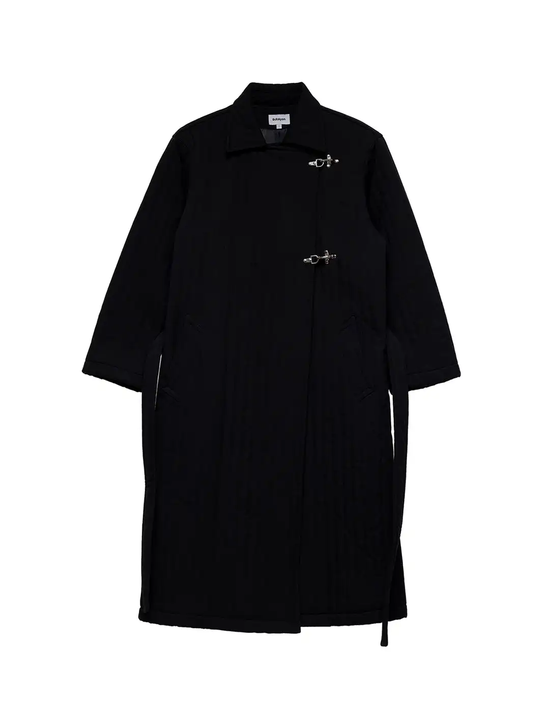6CRAYON | Quilted Knee-Length Lobster-Clasp Structured Overcoat