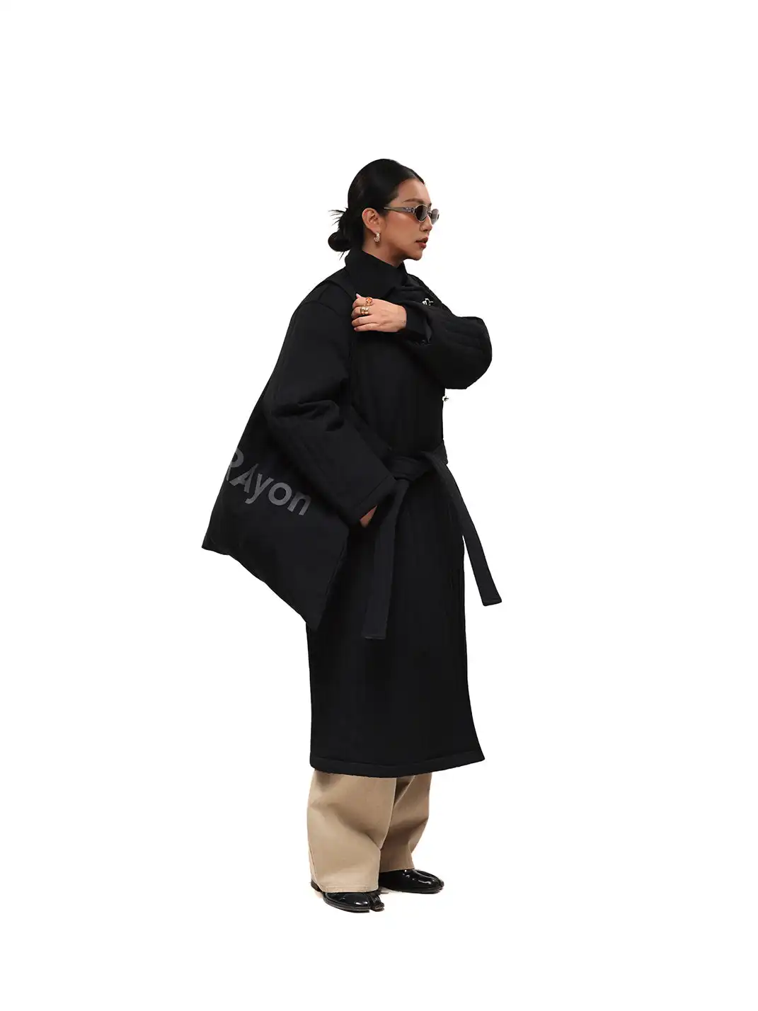 6CRAYON | Quilted Knee-Length Lobster-Clasp Structured Overcoat