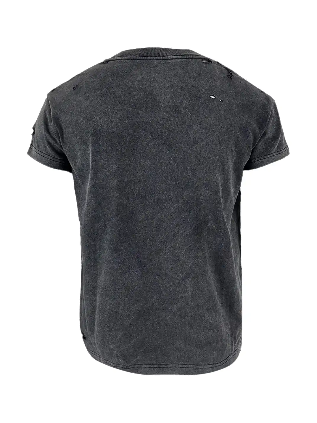 99CLUB | Heavyweight Washed Distressed Cracked Print T-Shirt