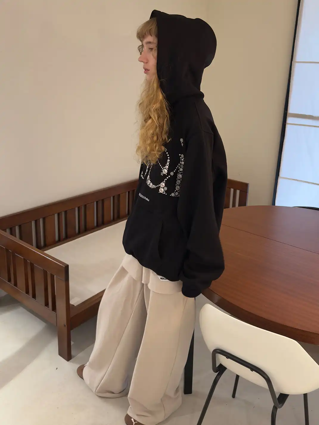 MIICHOUS | Layered Faux Skirt Cotton Sweatpants