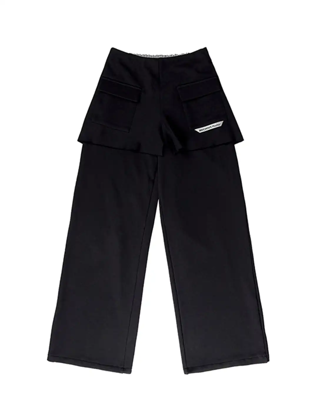 MIICHOUS | Layered Faux Skirt Cotton Sweatpants