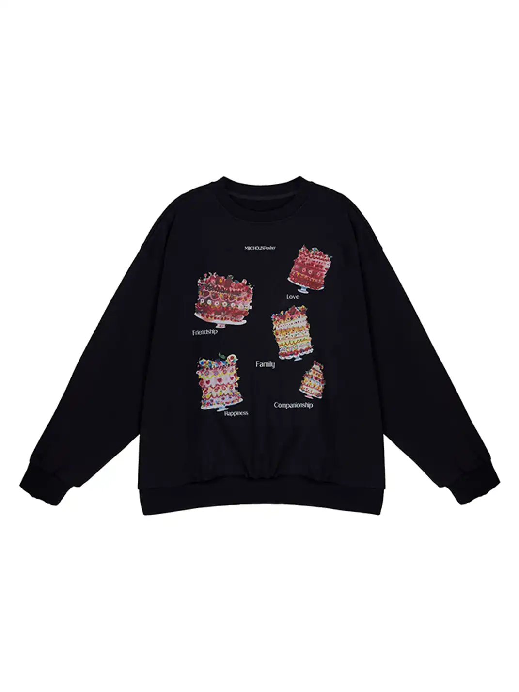 MIICHOUS | Cake Print Heavyweight Cotton Sweatshirt