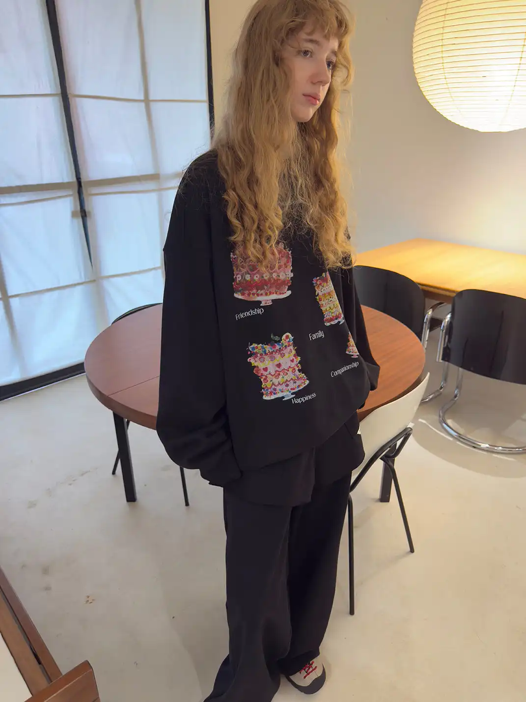 MIICHOUS | Cake Print Heavyweight Cotton Sweatshirt