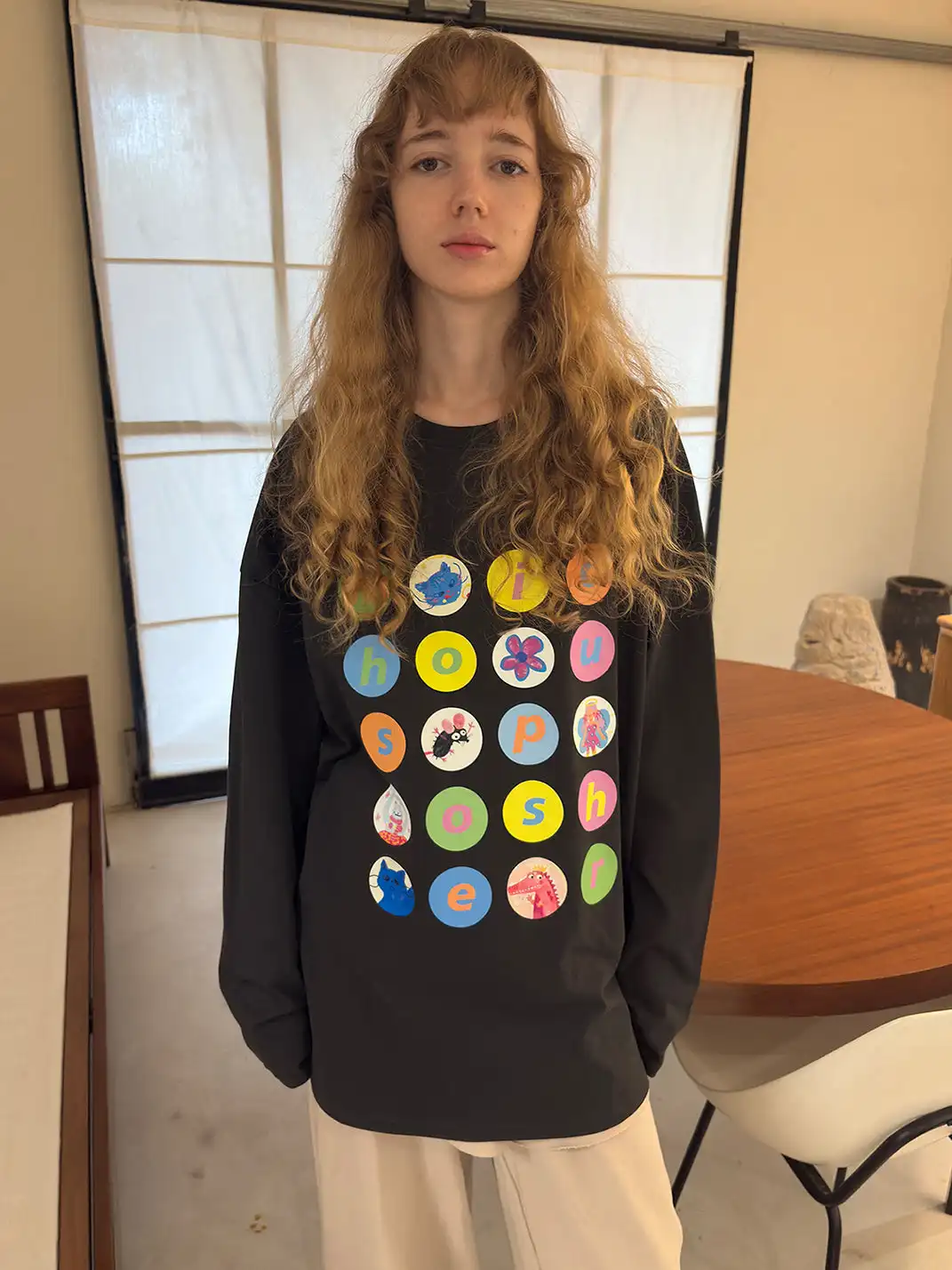 MIICHOUS | Cartoon Polka Dot Cotton Long Sleeve T-Shirt