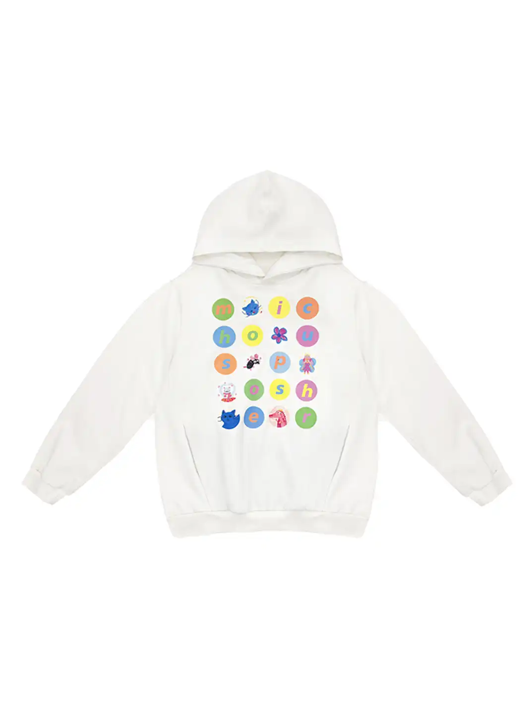 MIICHOUS | Cartoon Polka Dot Heavyweight Cotton Hoodie