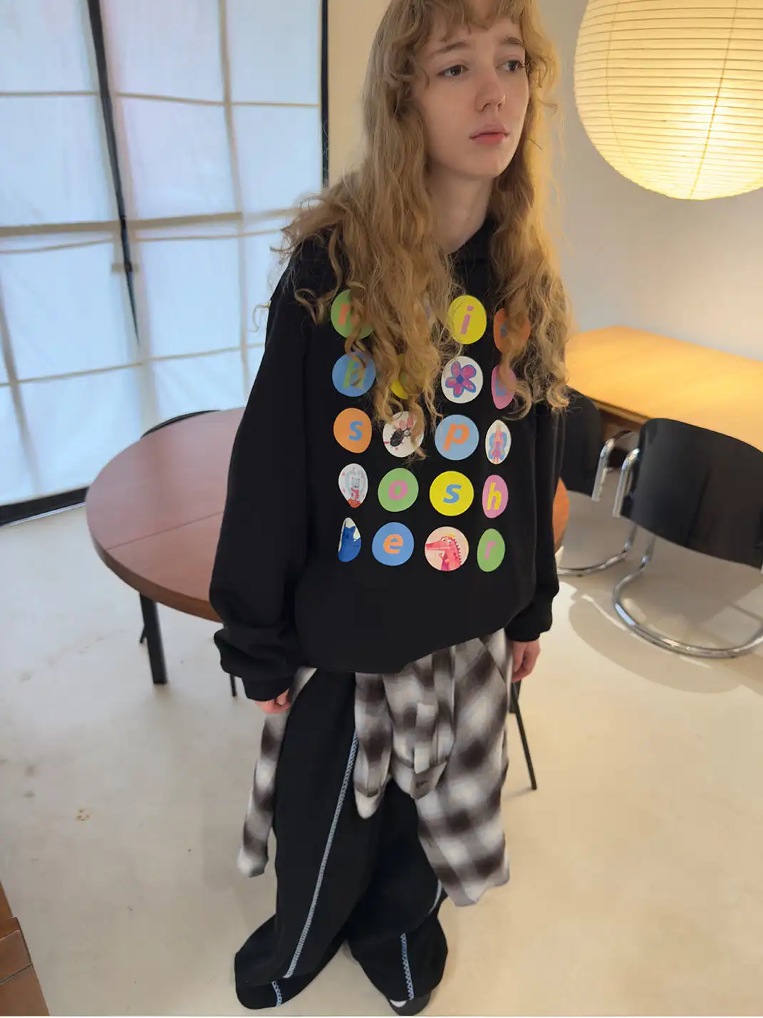 MIICHOUS | Cartoon Polka Dot Heavyweight Cotton Hoodie