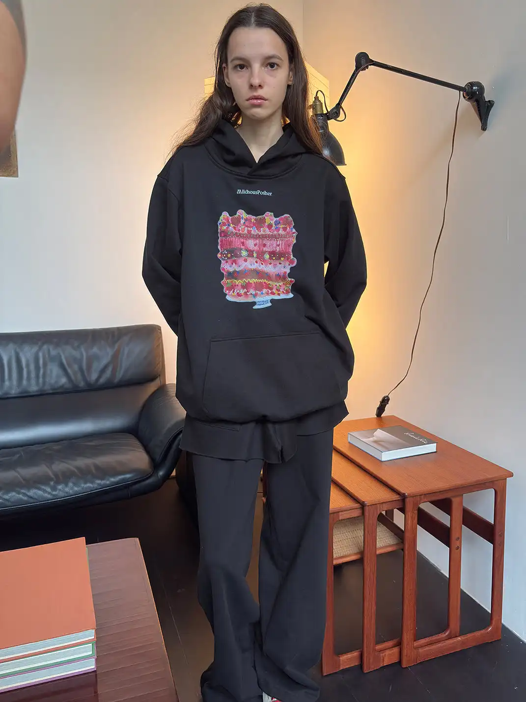 MIICHOUS | Cake Print Heavyweight Cotton Hoodie