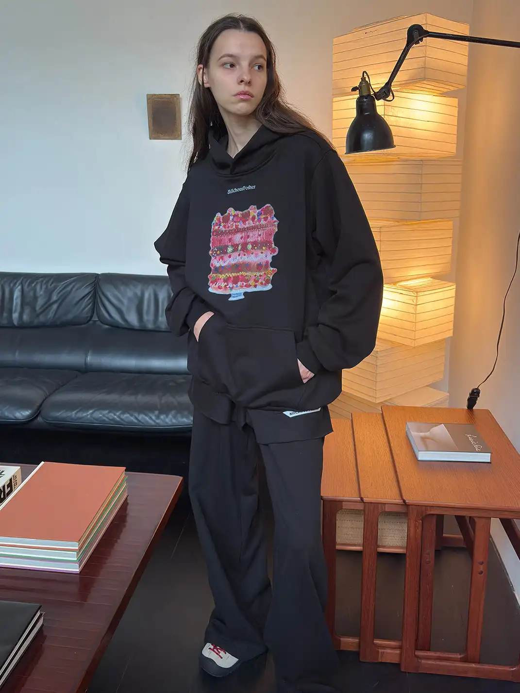 MIICHOUS | Cake Print Heavyweight Cotton Hoodie