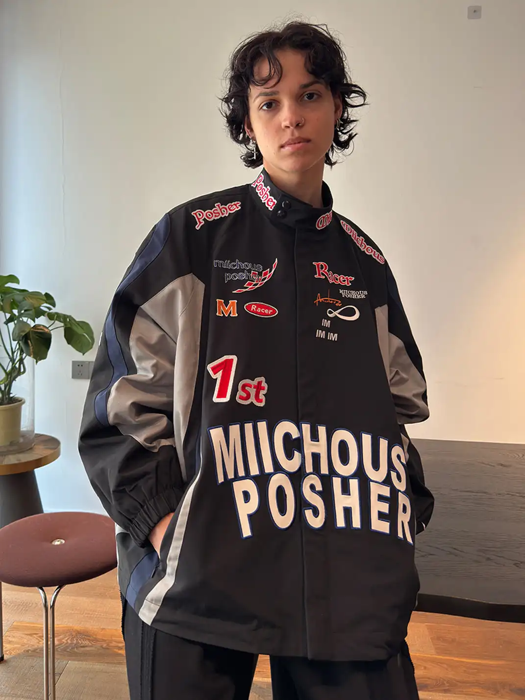 MIICHOUS | Racing Full-Embroidery Heated Padded Jacket