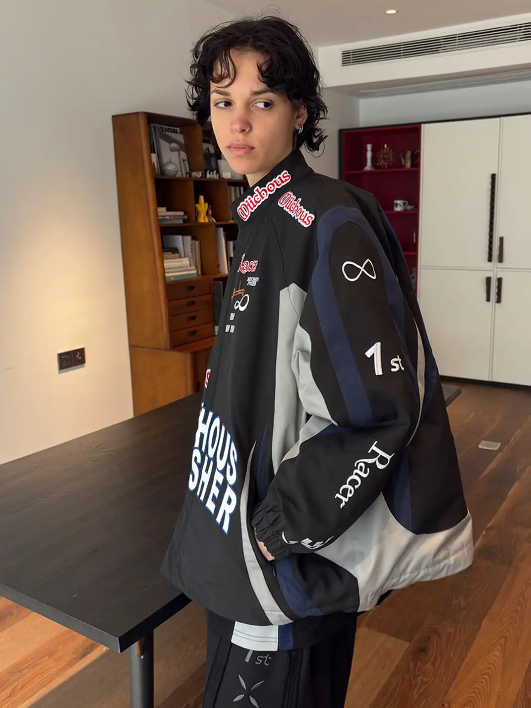 MIICHOUS | Racing Full-Embroidery Heated Padded Jacket