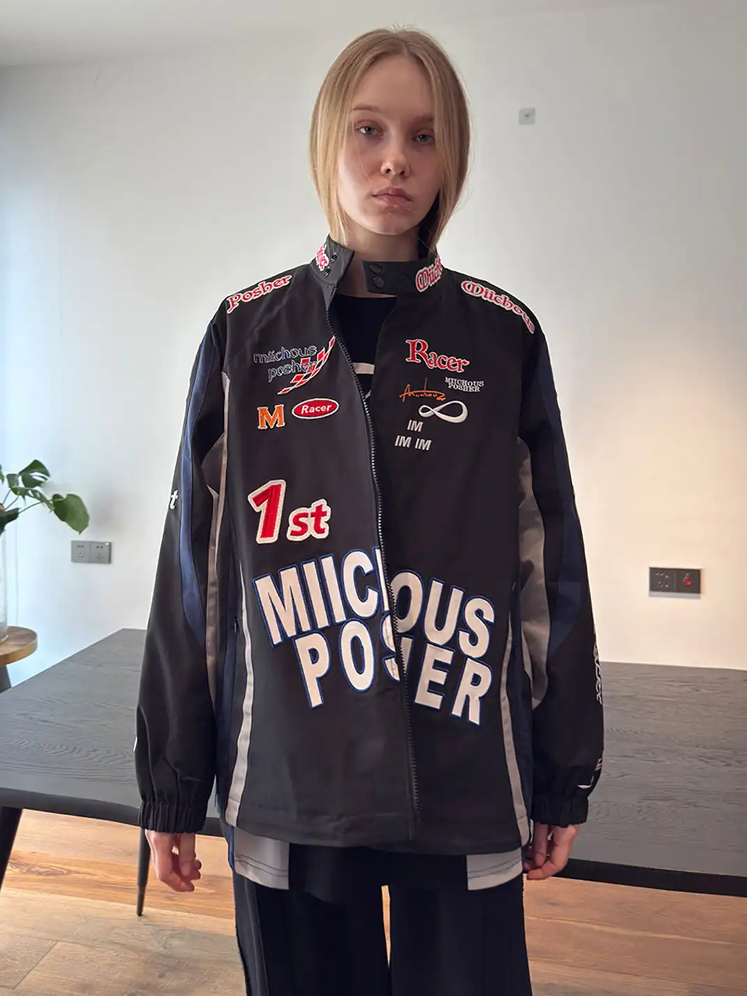 MIICHOUS | Racing Full-Embroidery Heated Padded Jacket
