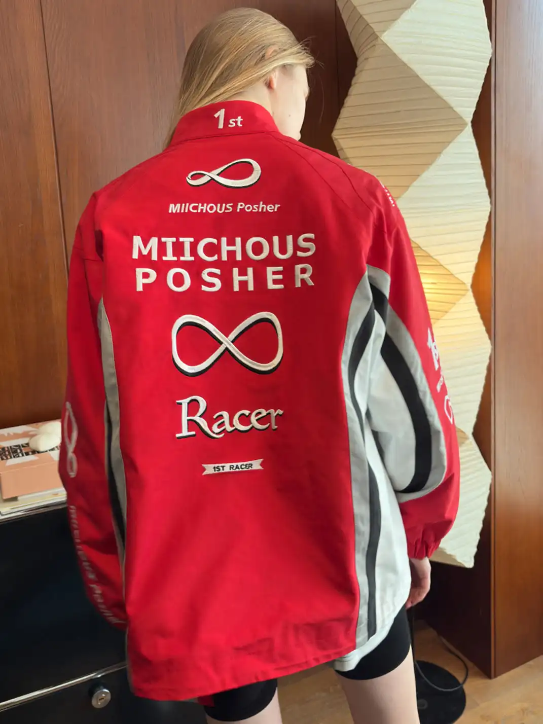 MIICHOUS | Fully Embroidered Racing Padded Jacket