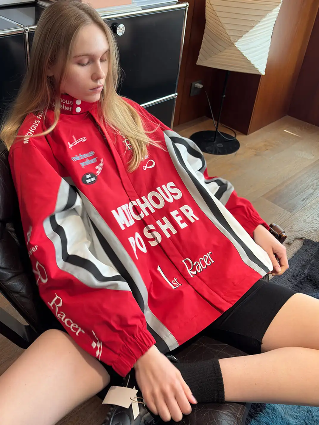 MIICHOUS | Fully Embroidered Racing Padded Jacket