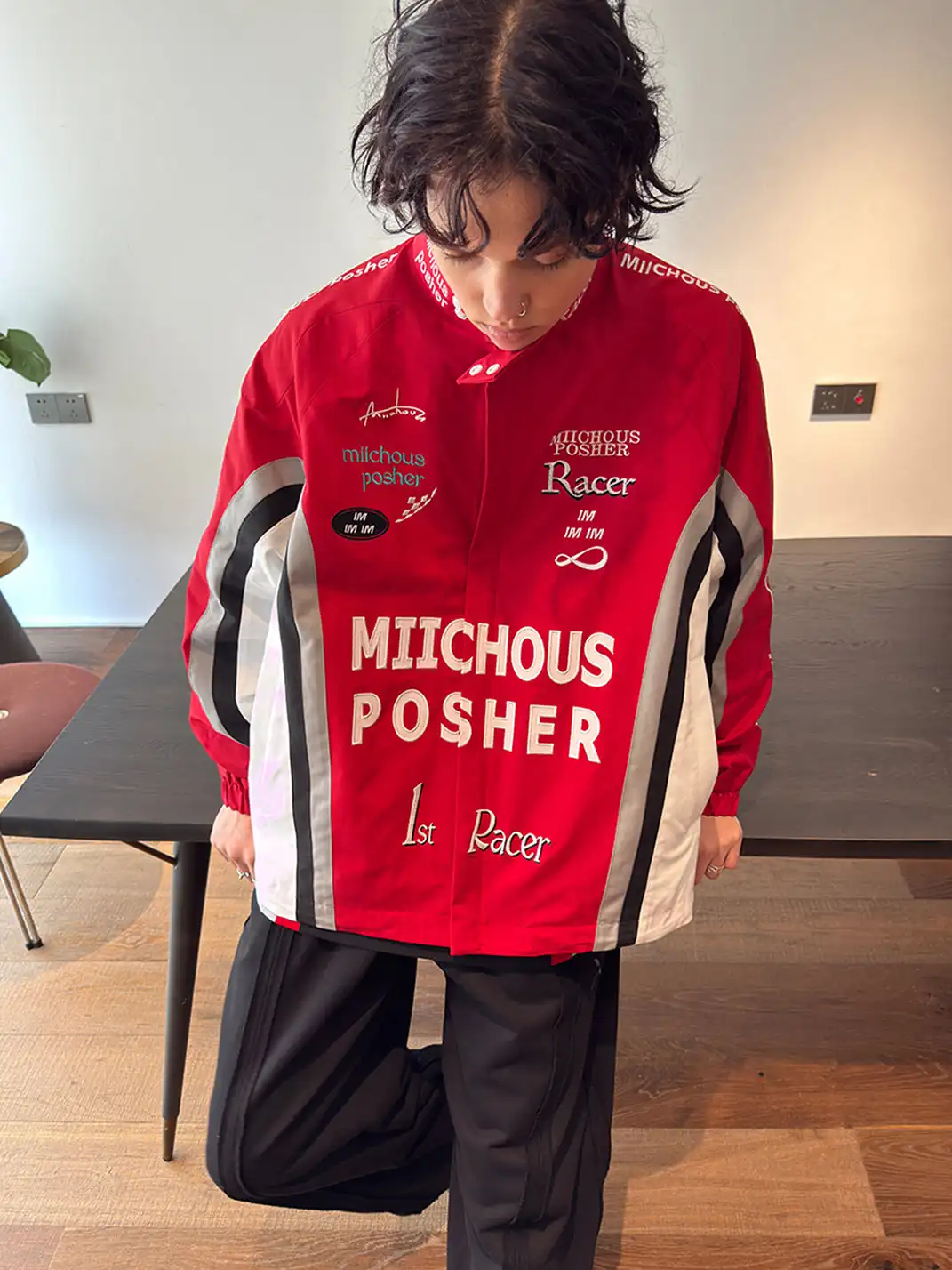 MIICHOUS | Fully Embroidered Racing Padded Jacket