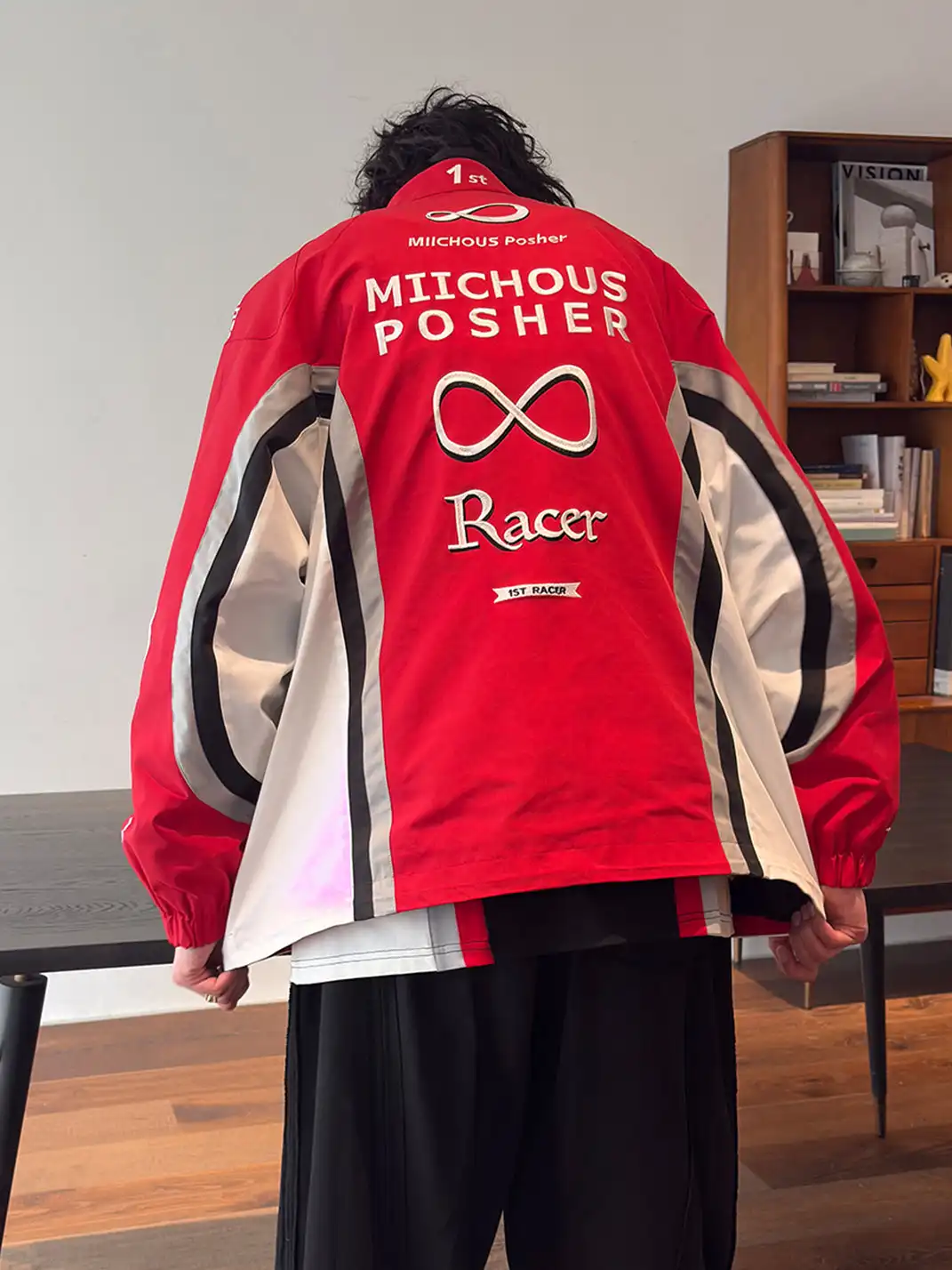 MIICHOUS | Fully Embroidered Racing Padded Jacket