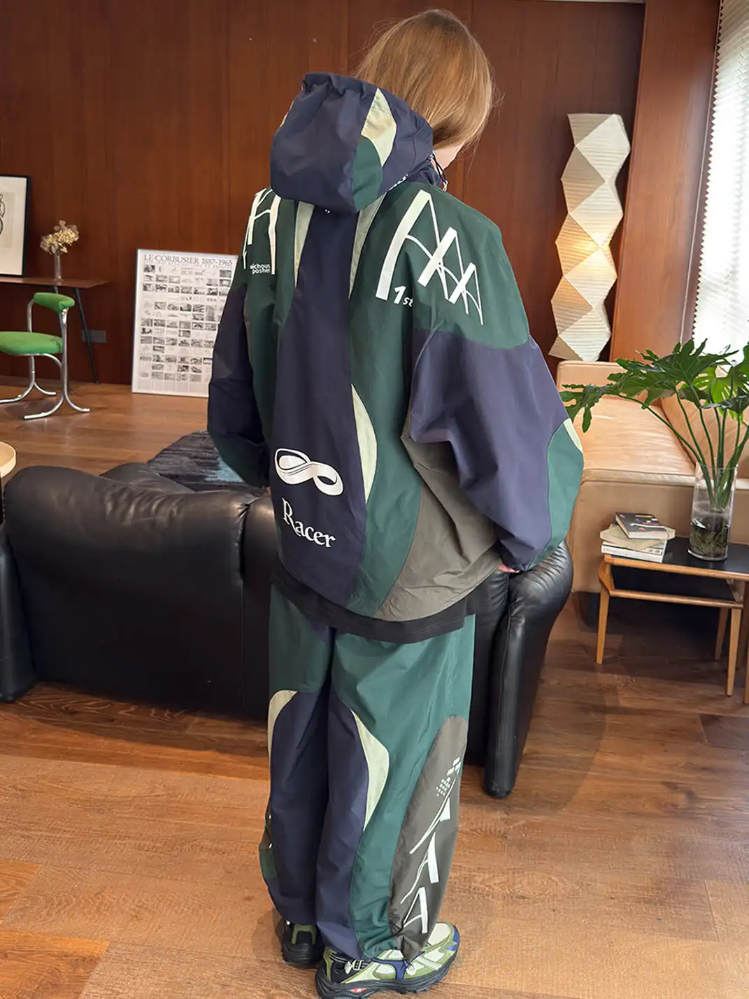 MIICHOUS | Racing Curve Panel Jacket & Pants Set