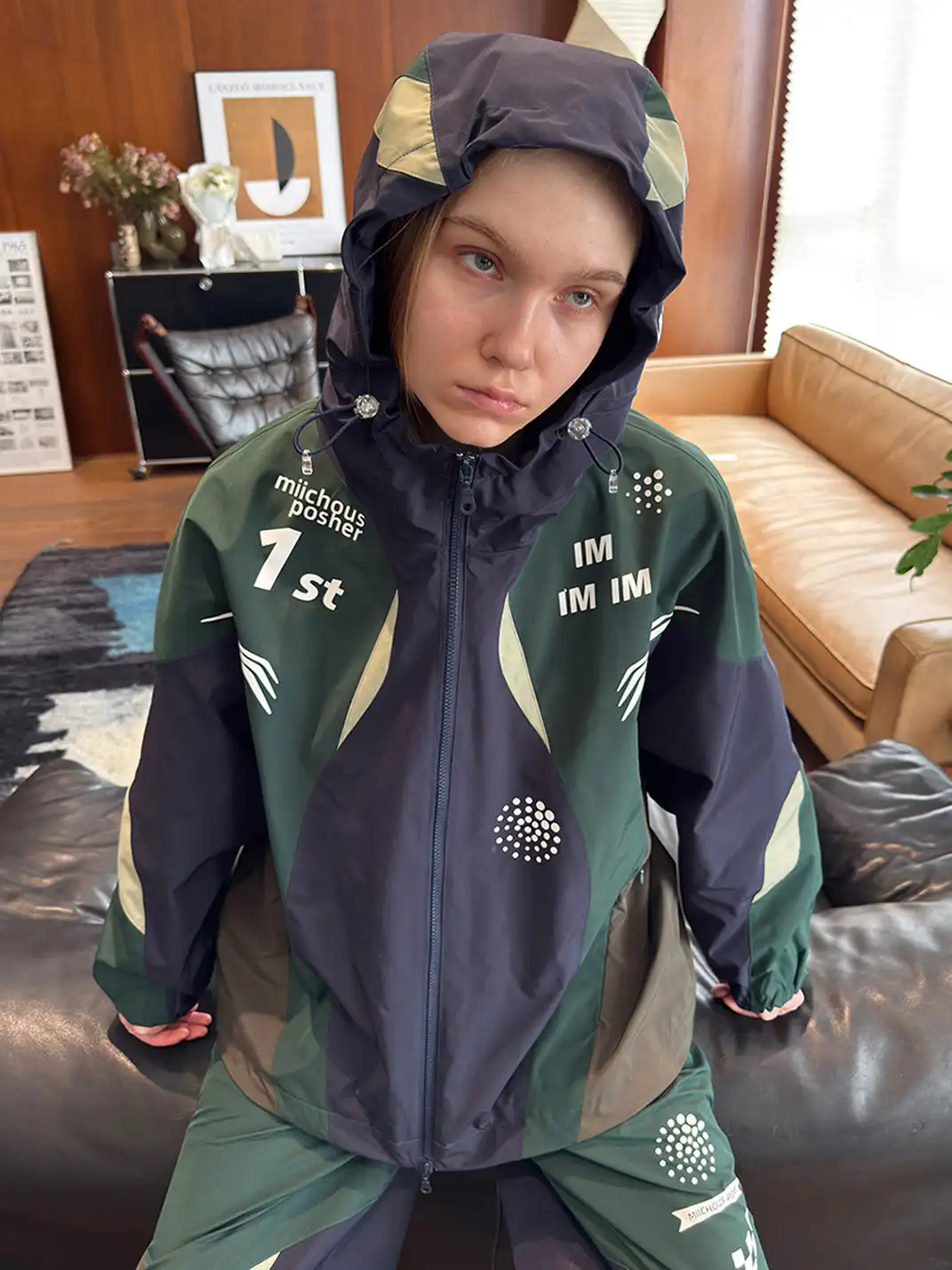 MIICHOUS | Racing Curve Panel Jacket & Pants Set