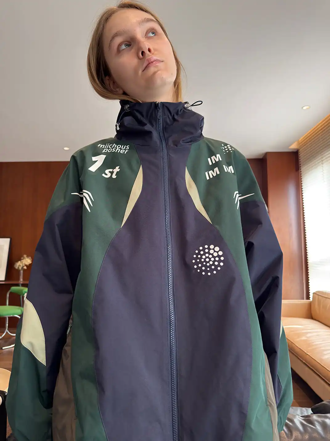 MIICHOUS | Racing Curve Panel Jacket & Pants Set