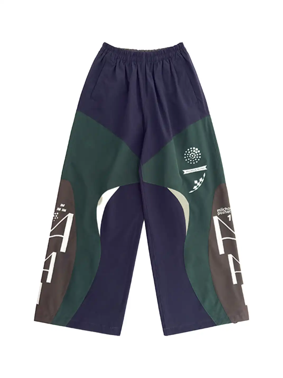 MIICHOUS | Racing Curve Panel Jacket & Pants Set