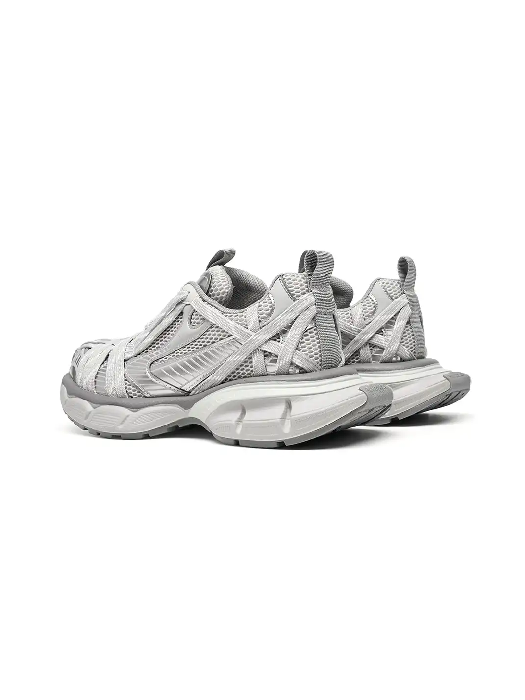 C.BANNER | Silver-Grey Retro Chunky Sneakers