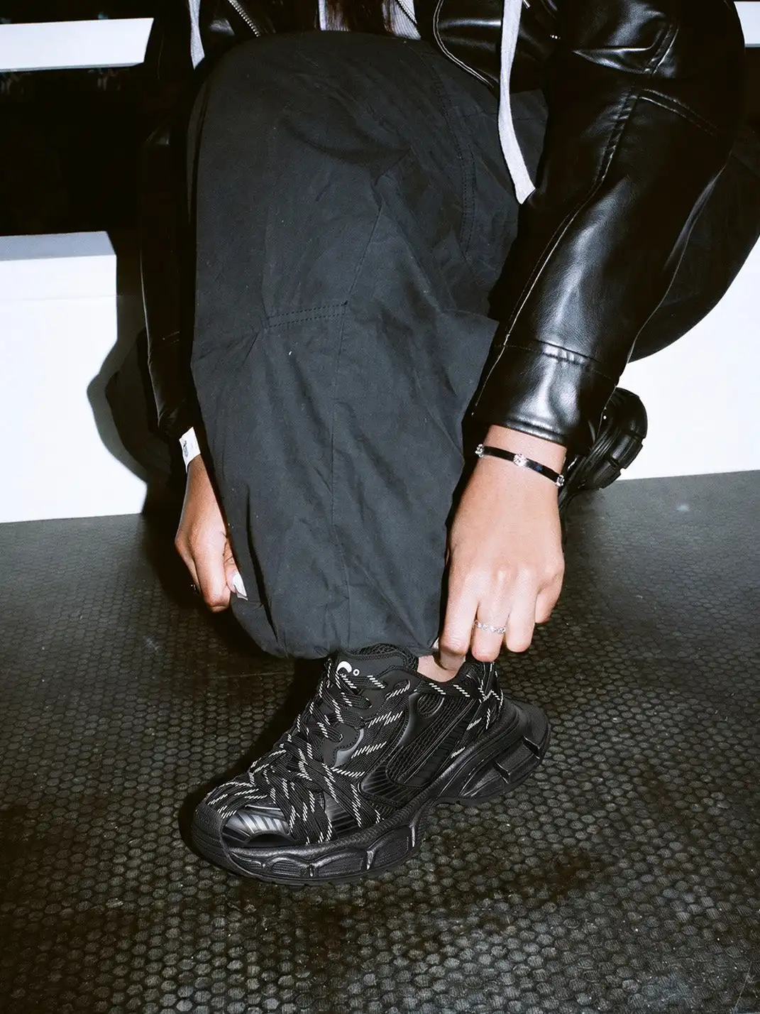 C.BANNER | Black Retro Dad Shoes