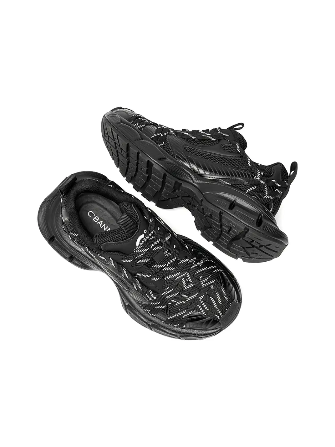 C.BANNER | Black Retro Dad Shoes