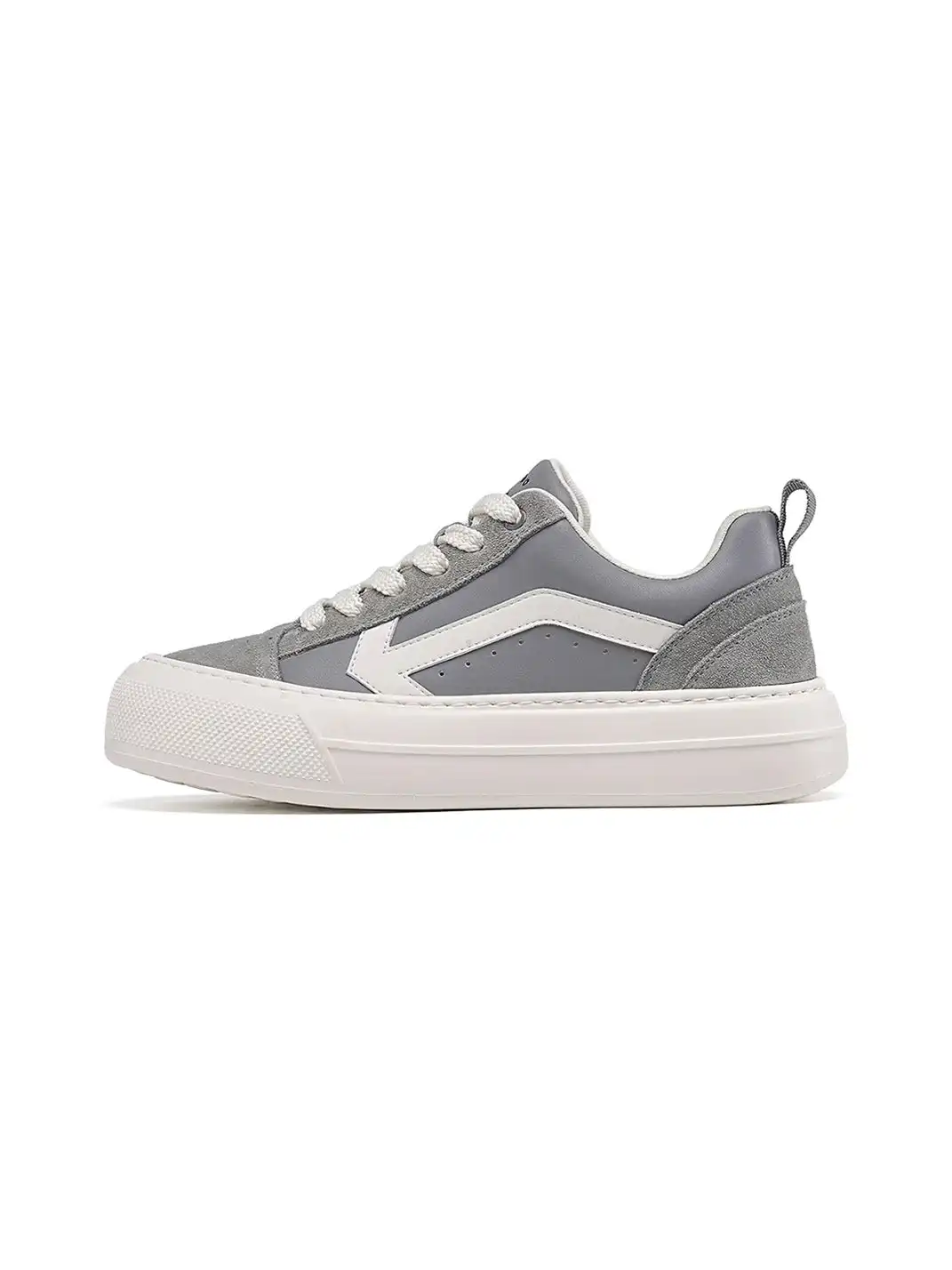 C.BANNER | Grey Platform Low-top Sneakers
