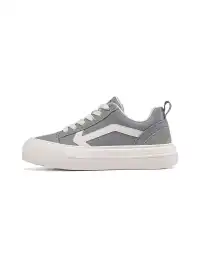 C.BANNER | Grey Platform Low-top Sneakers