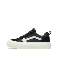 C.BANNER | Black Platform Low-top Sneakers