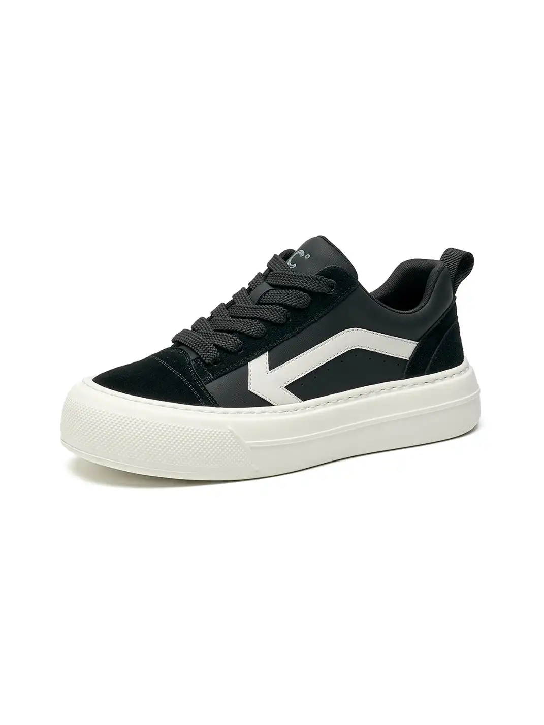 C.BANNER | Black Platform Low-top Sneakers