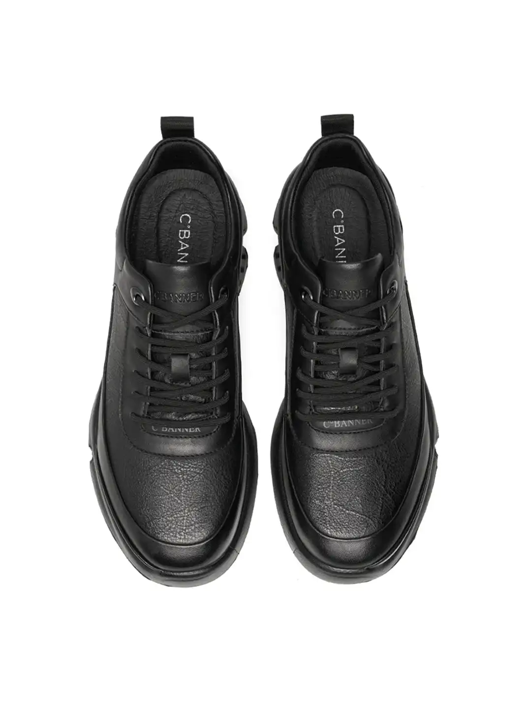 C.BANNER | Chunky Leather Low-Top Sneakers