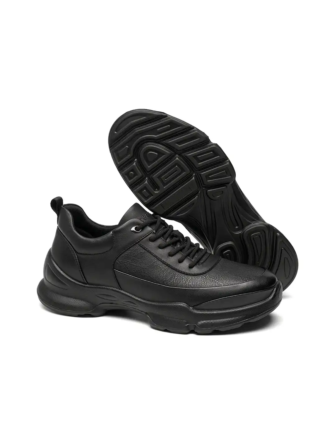 C.BANNER | Chunky Leather Low-Top Sneakers