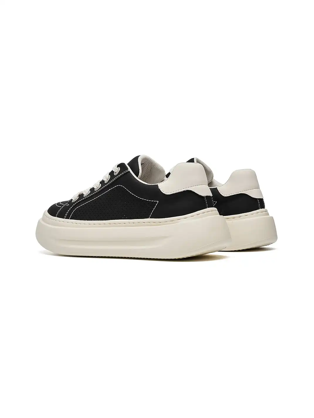 C.BANNER | Stitched Platform Low-Top Sneakers