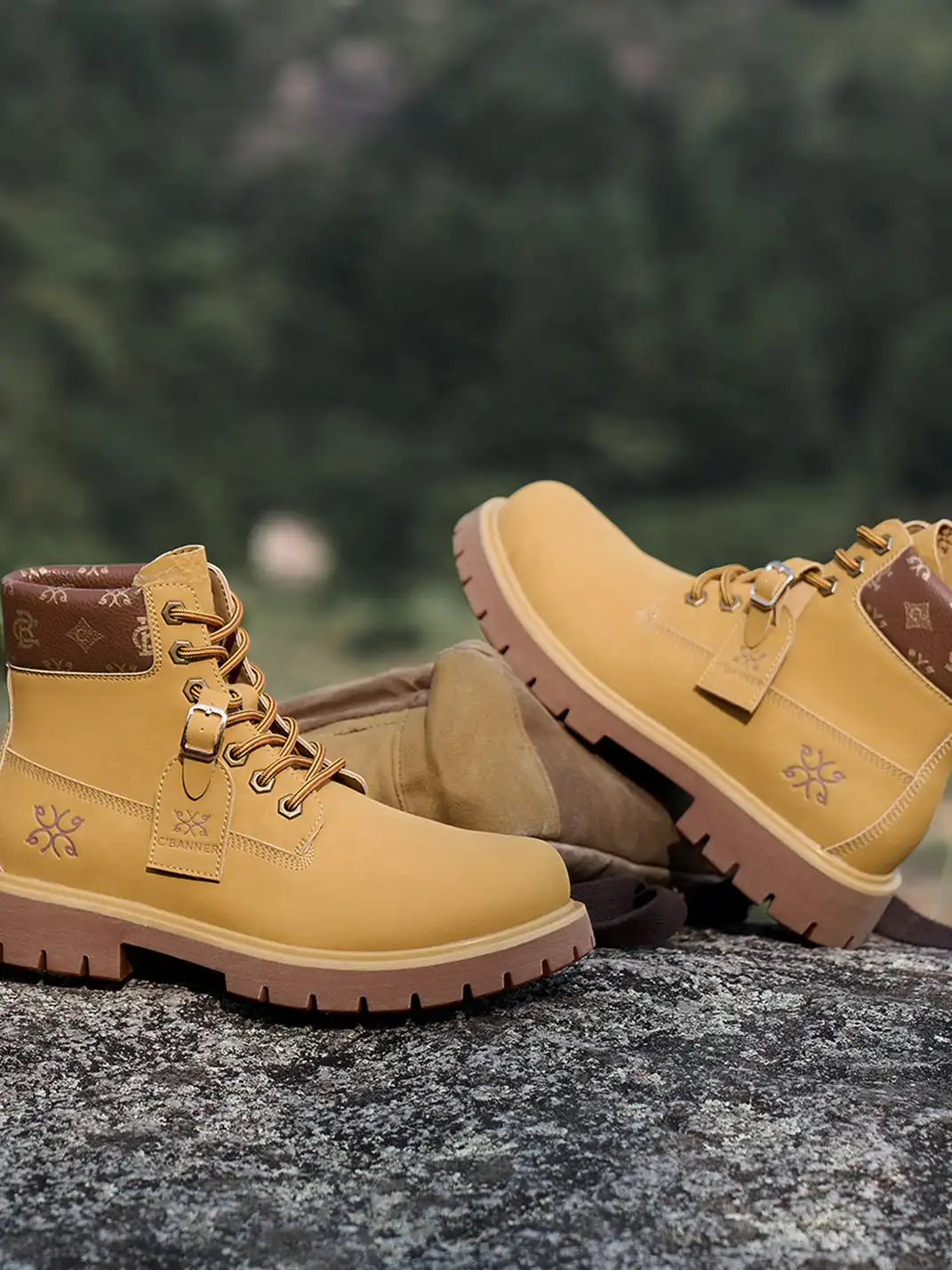 C.BANNER | Lug Sole Lace-Up Ankle Boots