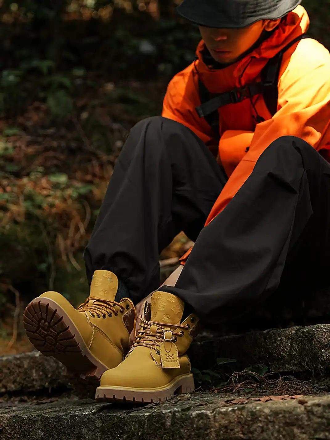 C.BANNER | Lug Sole Lace-Up Ankle Boots