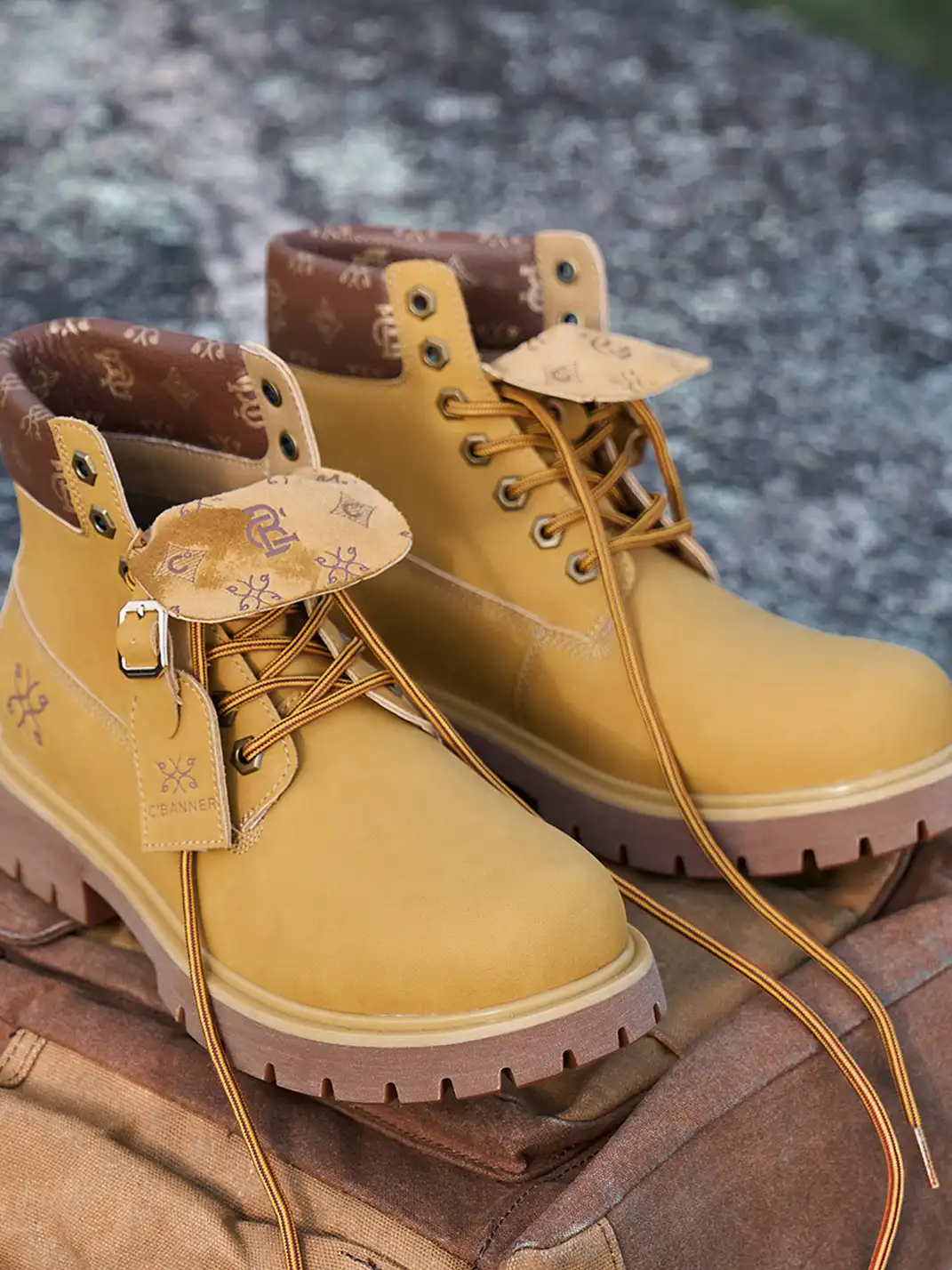 C.BANNER | Lug Sole Lace-Up Ankle Boots