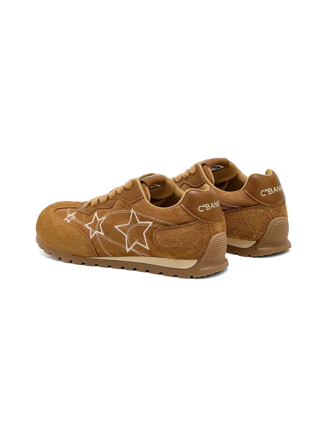 C.BANNER | Camel Star Embroidered Low-Top Sneakers