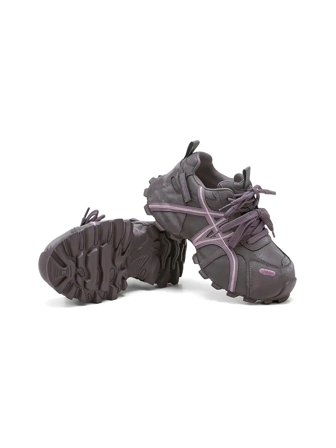 C.BANNER | Purple Cross-Strap Trail Runner Sneakers